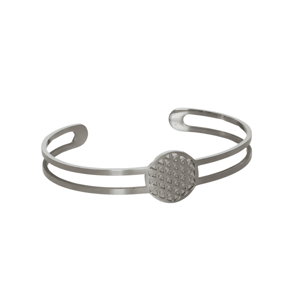 Armreif I Blume des Lebens I Silber