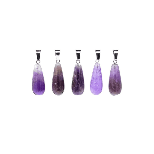 Edelsteinanhänger in Tropfenform I Amethyst