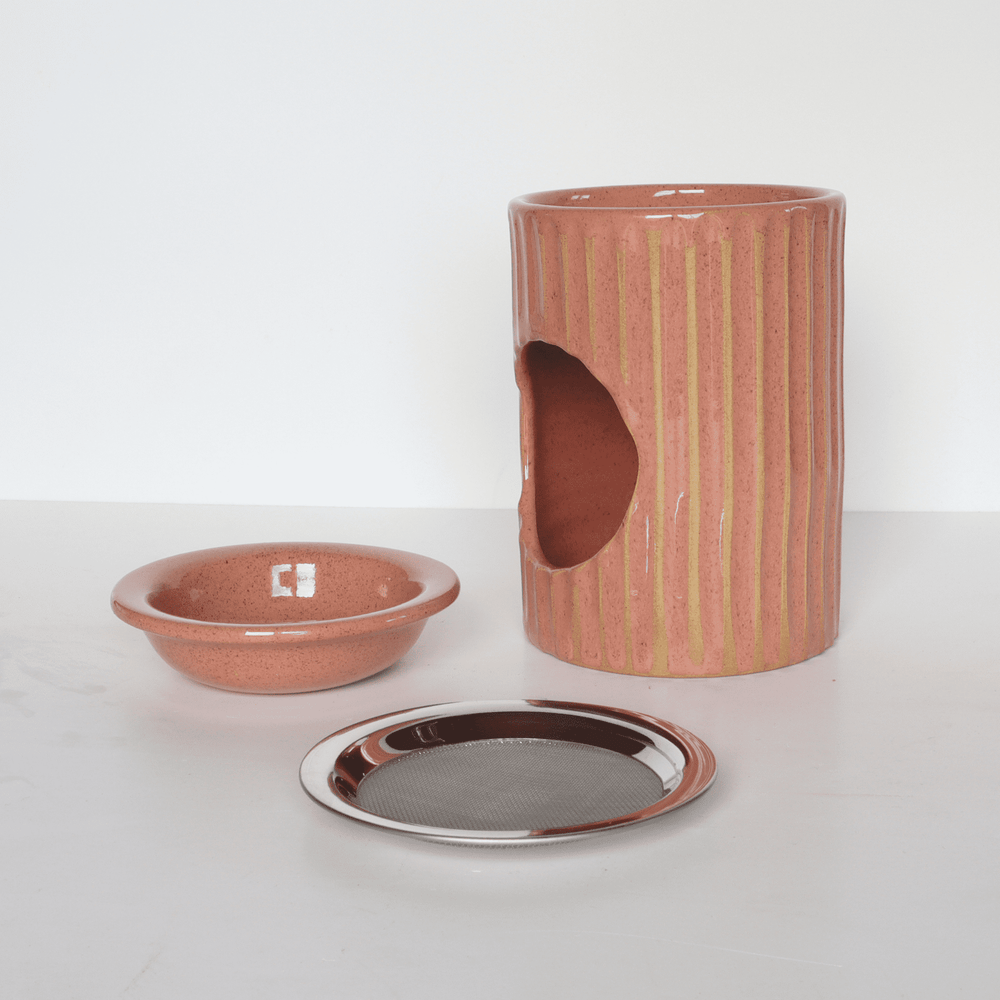 Aromalampe & Räucherstövchen "Duftmagie" I rosa