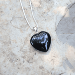 Du bist beschützt I Herz-Anhänger I Obsidian