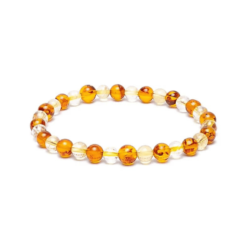Citrin & Bernstein Armband I Reichtum des Lebens