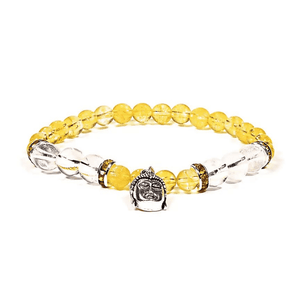 Citrin & Bergkristall Armband I Fülle wahrnehmen