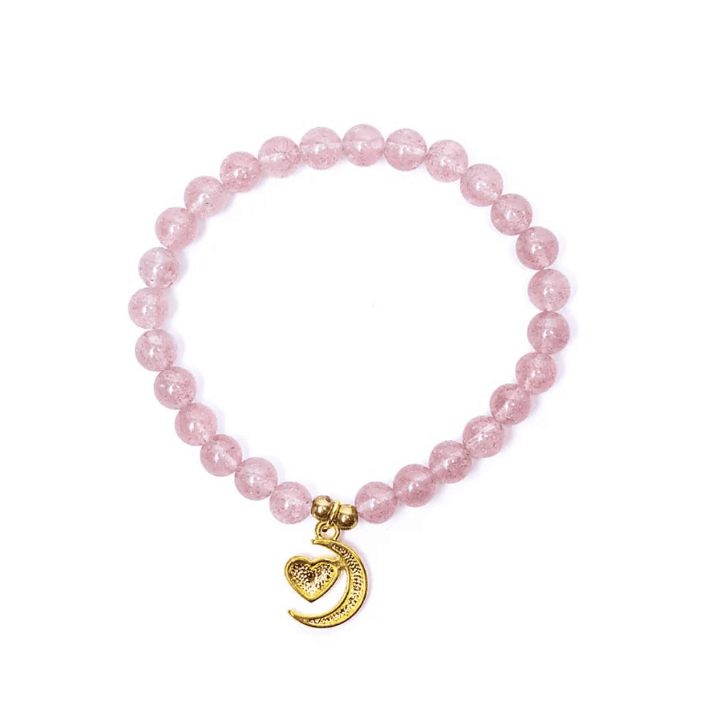 Erdbeerquarz Armband I Liebevoll vertrauen