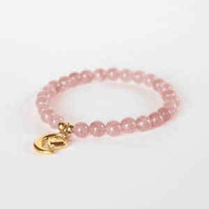 Erdbeerquarz Armband I Liebevoll vertrauen