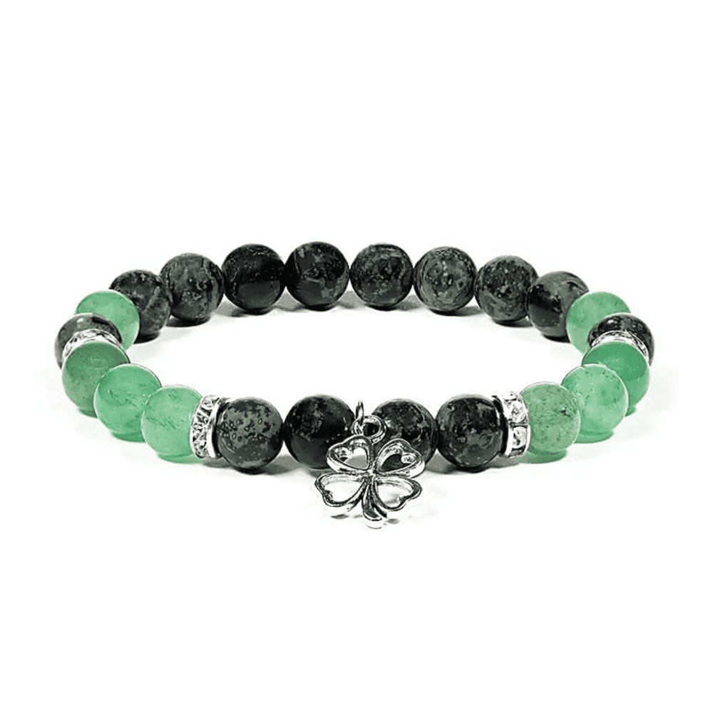 Jaspis & Aventurin Edelsteinarmband I Glücksgefühl