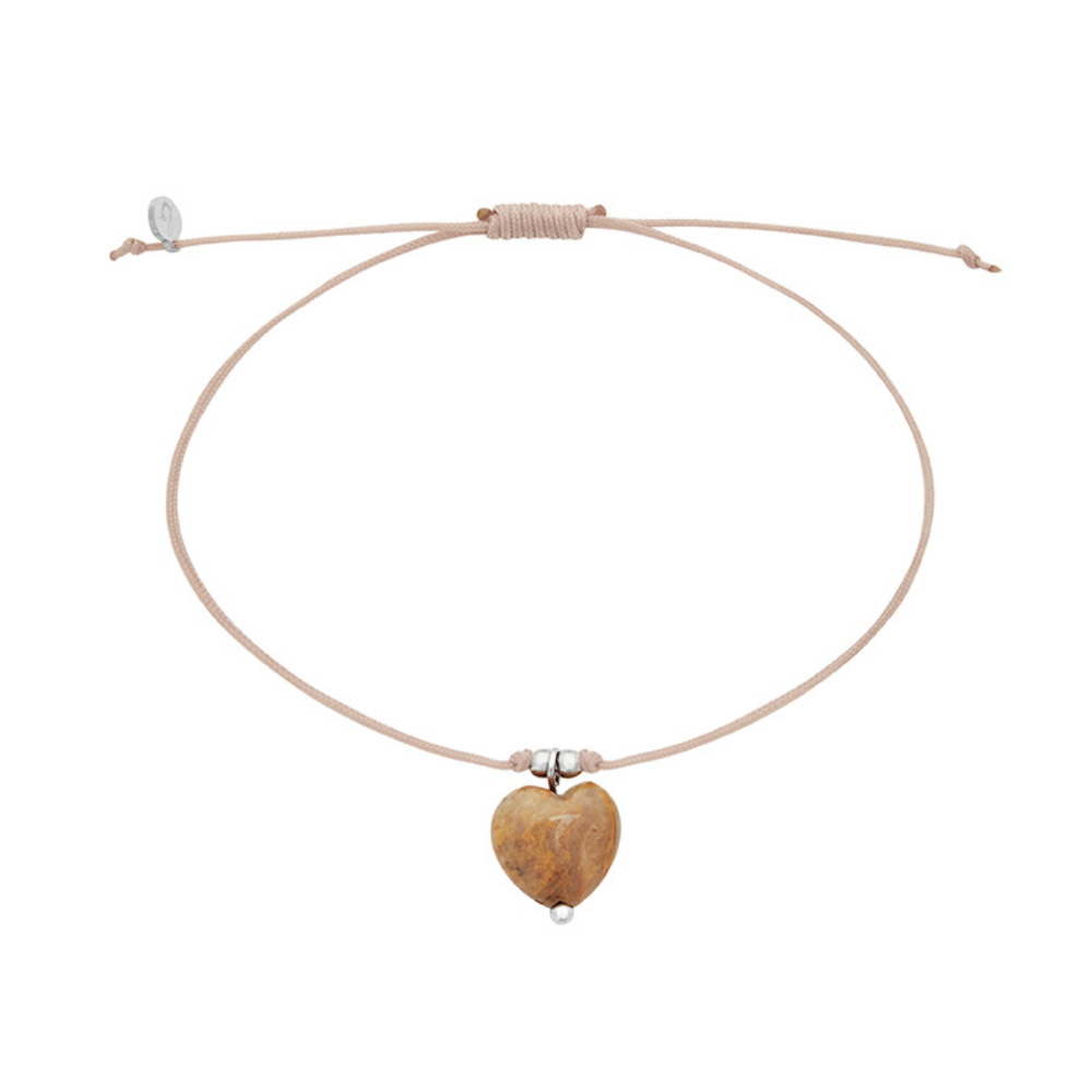 Herzlichkeit Armband I Brauner Achat