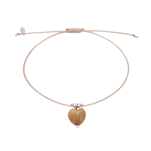 Herzlichkeit Armband I Brauner Achat