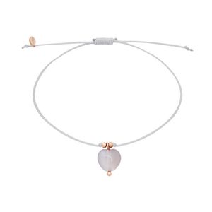 Herzlichkeit Armband I Grauer Achat
