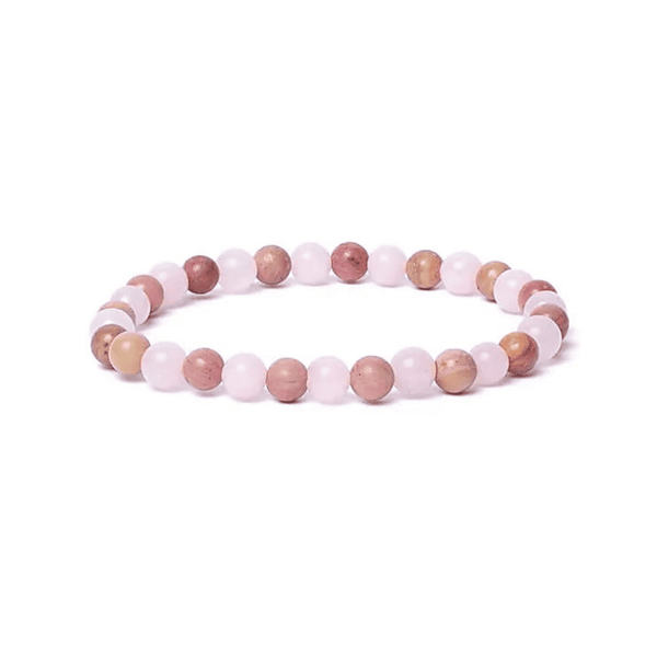 Thulit & Rosenquarz Armband I Herzlichkeit