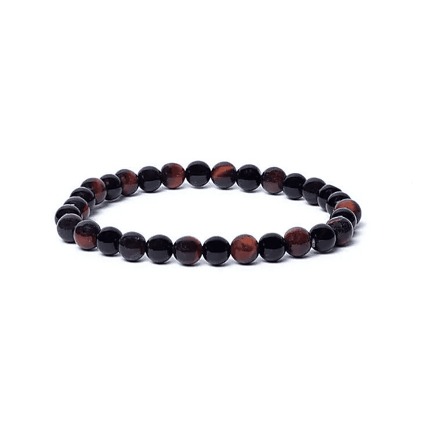 Tigerauge & Onyx Edelsteinarmband I Verbindung zur inneren Kraft