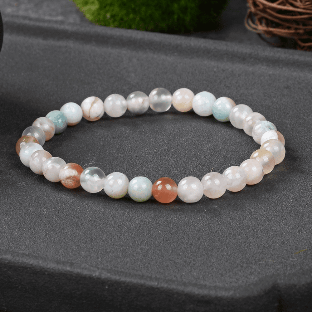 Kirschblüten-Achat Armband I Sanftheit