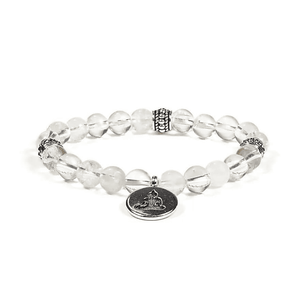 Bergkristall Edelsteinarmband I Mala