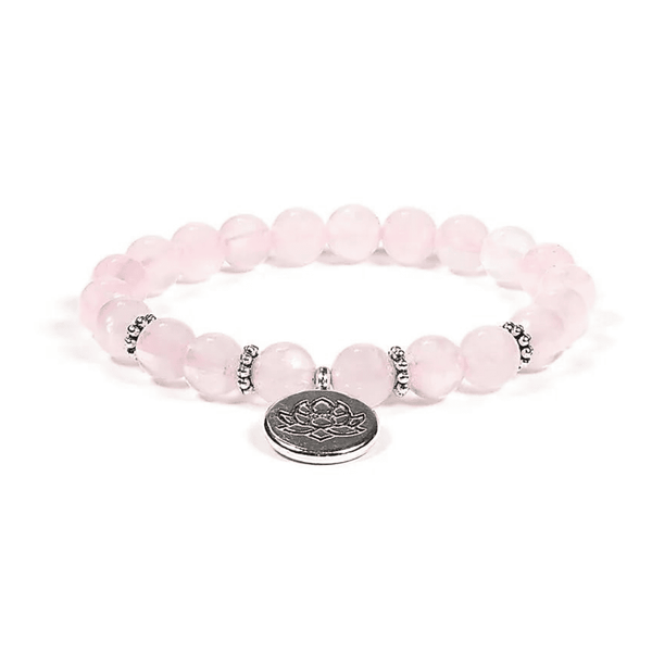 Rosenquarz Edelsteinarmband I Mala