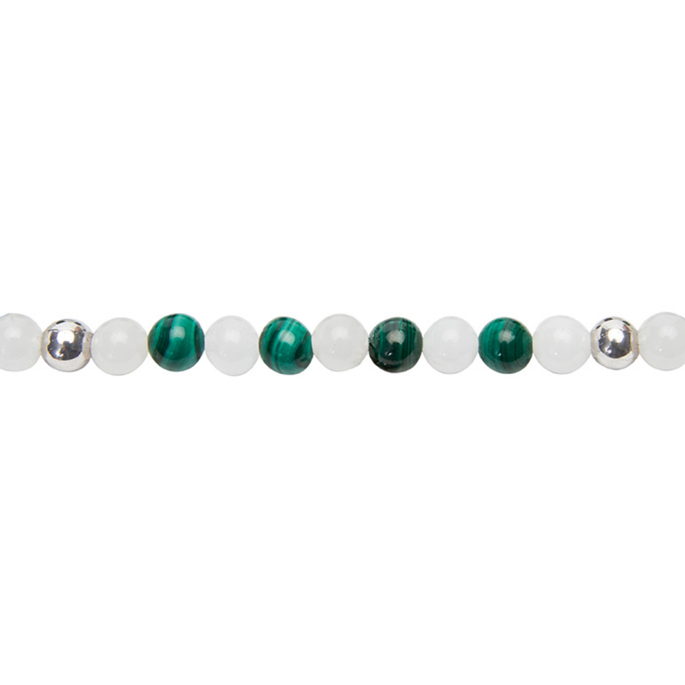 Edelsteinarmband Malachit & Quarz I Spirit