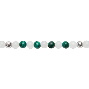 Edelsteinarmband Malachit & Quarz I Spirit