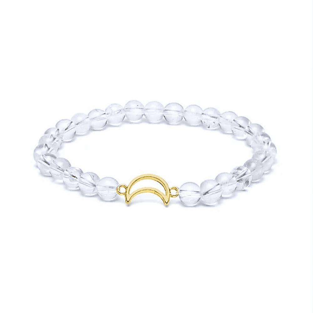 Bergkristall Edelsteinarmband I Mond