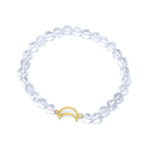Bergkristall Edelsteinarmband I Mond