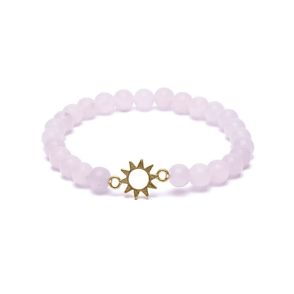 Rosenquarz Edelsteinarmband I Sonenliebe