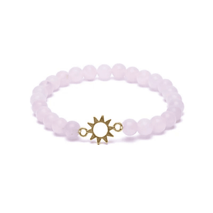 Rosenquarz Edelsteinarmband I Sonenliebe