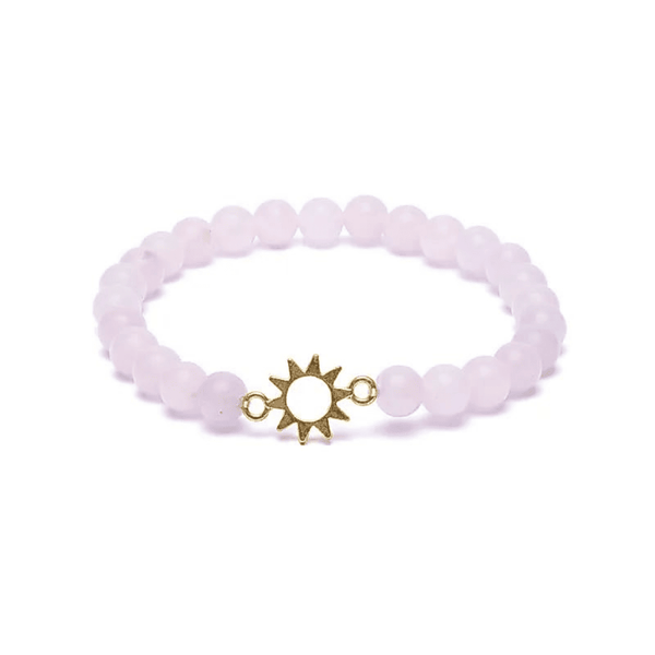 Rosenquarz Edelsteinarmband I Sonenliebe
