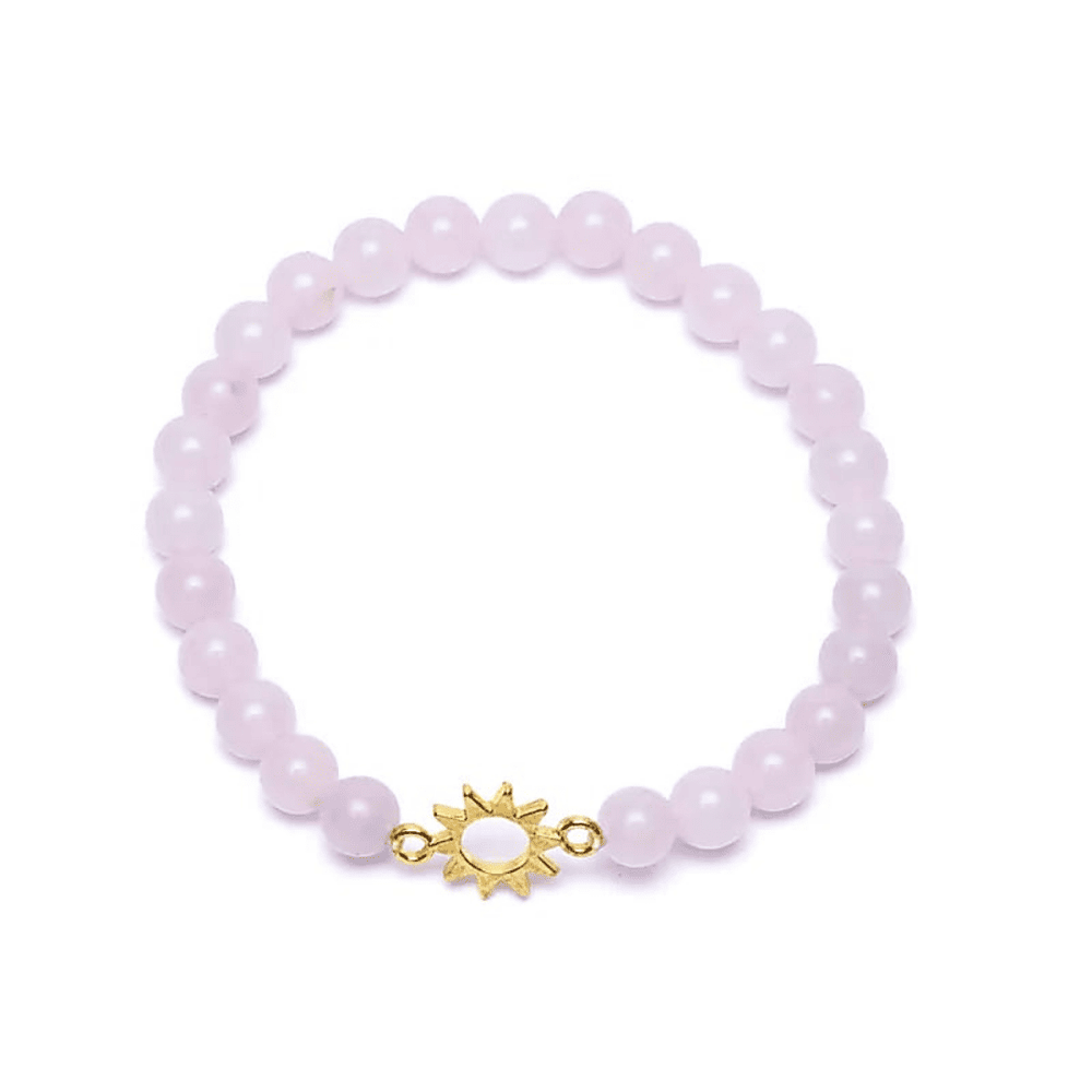 Rosenquarz Edelsteinarmband I Sonenliebe