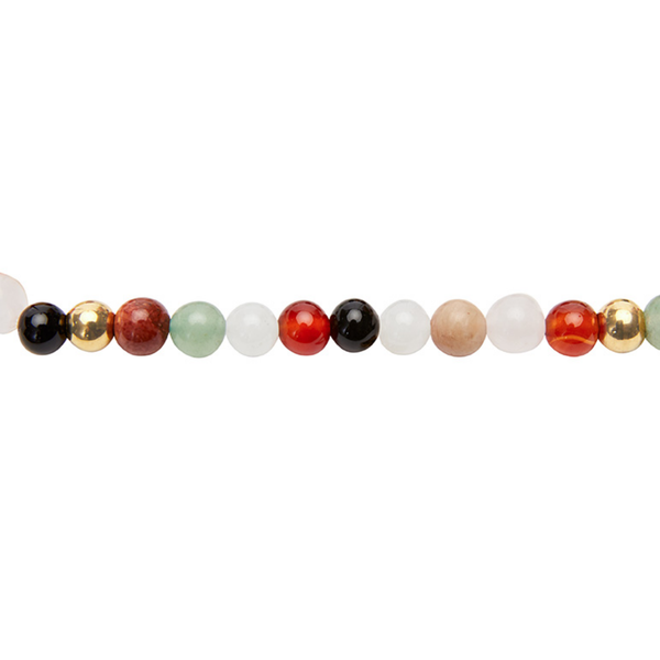 Edelsteinarmband Jaspis, Calcit & Achat I Geheimnis der Erde