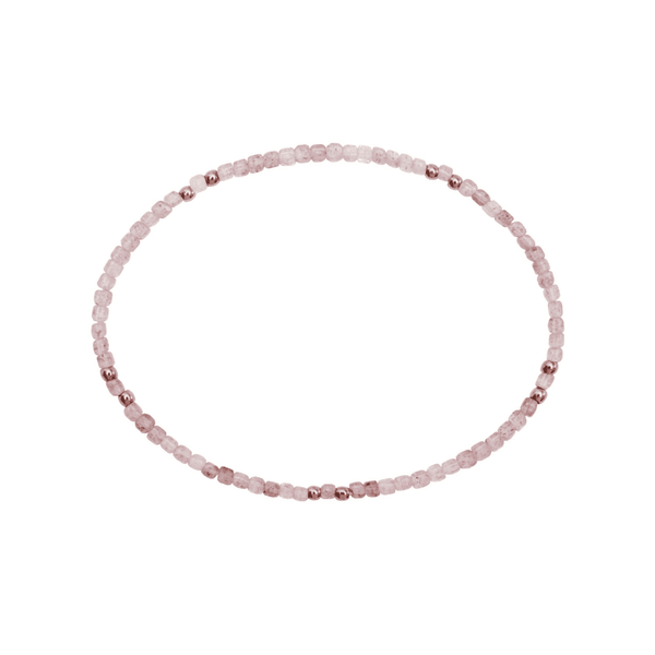 Erdbeerquarz Armband I Herzvertrauen