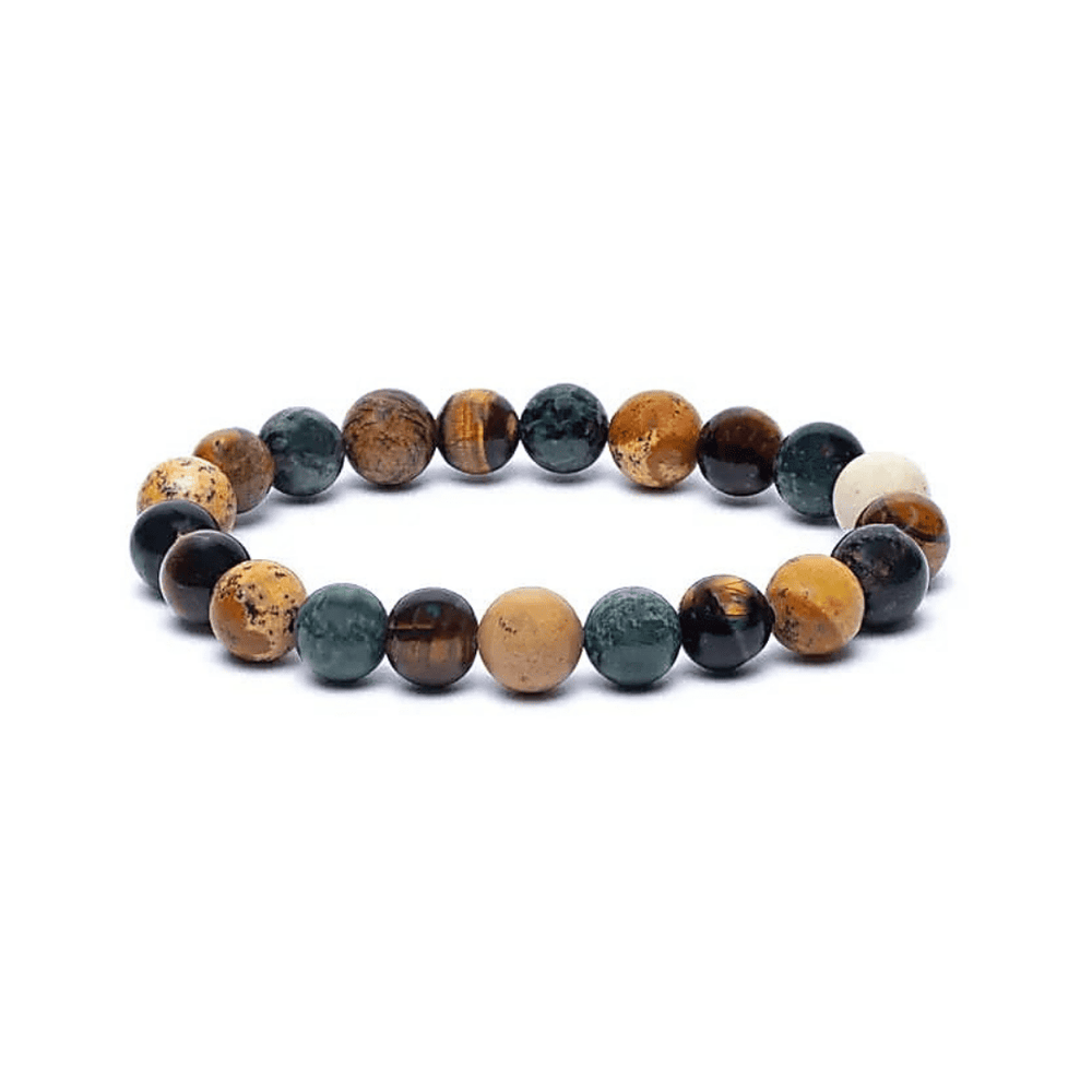 Jaspis & Tigerauge Armband I Schutz & Erdung