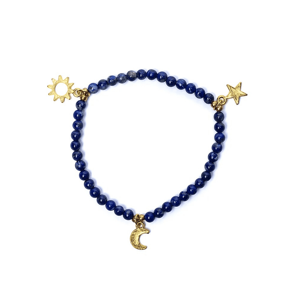 Lapislazuli Armband I Sonne, Mond & Sterne