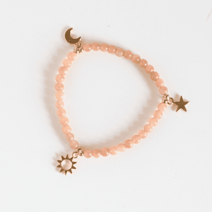 Sonnenstein Armband I Sonne, Mond & Sterne