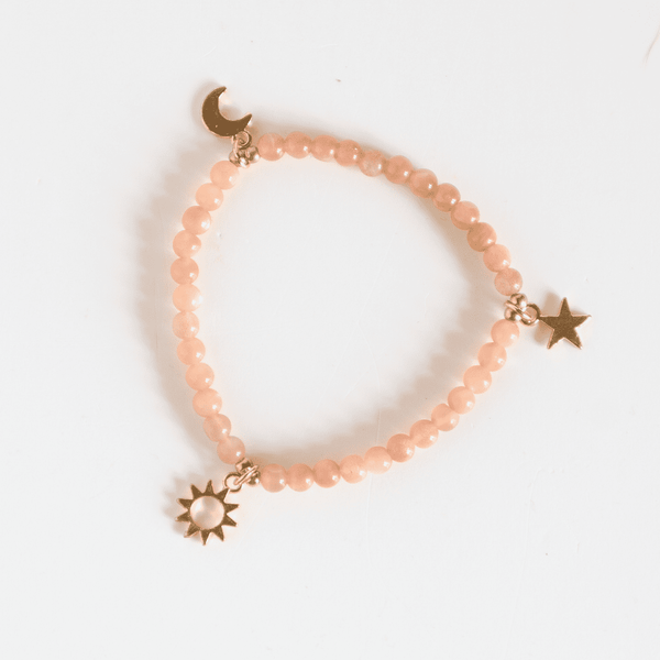 Sonnenstein Armband I Sonne, Mond & Sterne