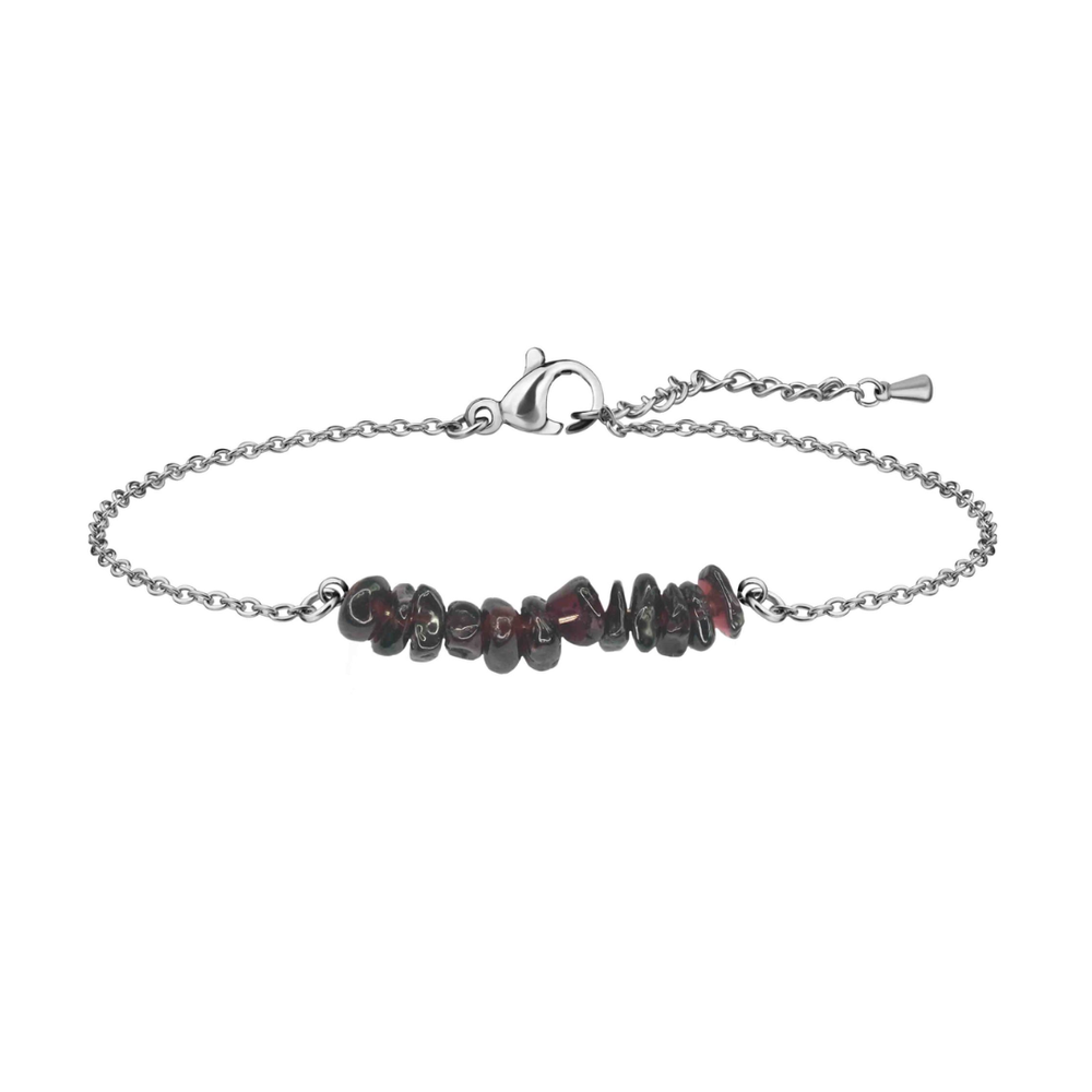 Kristallkraft-Armband I Granat