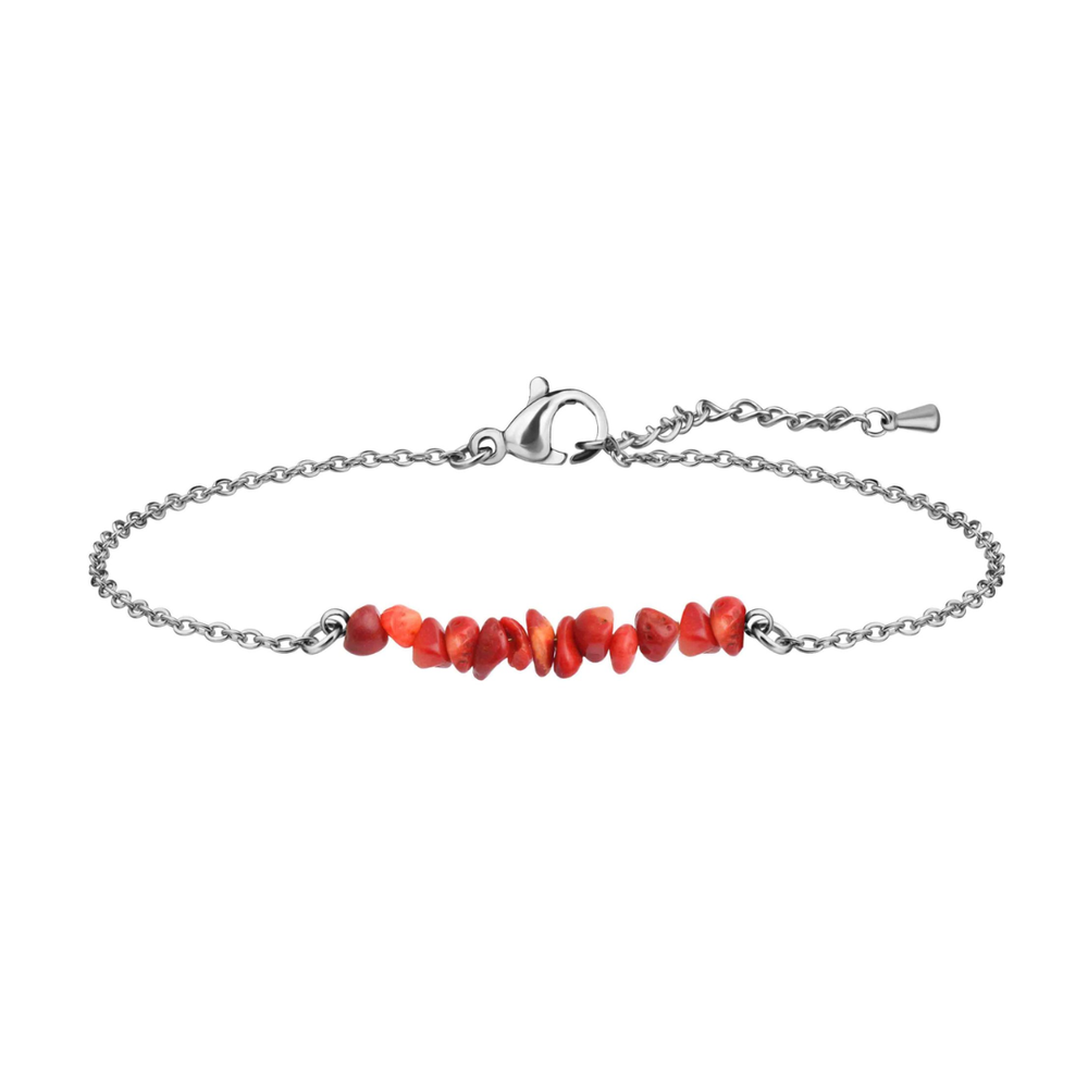 Kristallkraft-Armband I Koralle