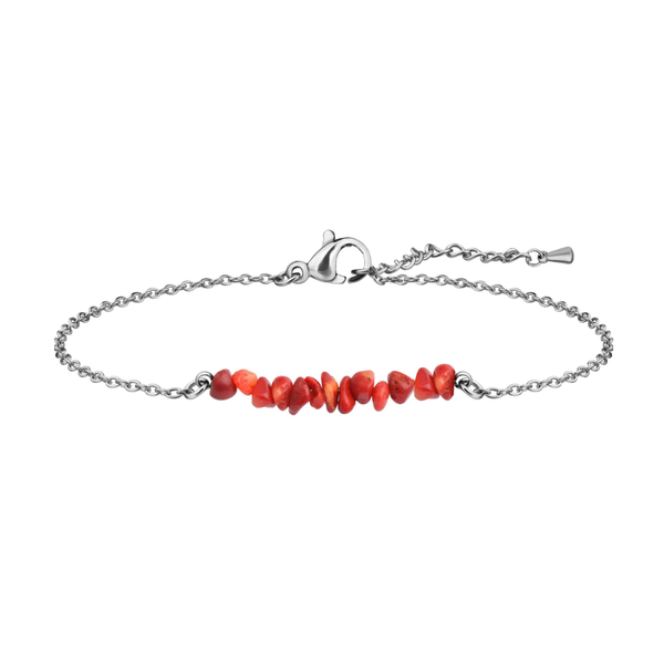 Kristallkraft-Armband I Koralle