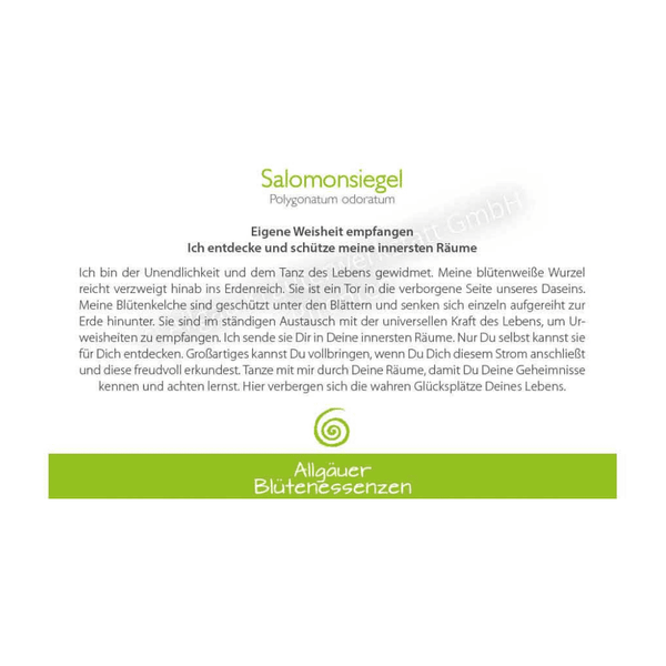 Blütenessenz I Eigene Weisheit empfangen I Salomonsiegel
