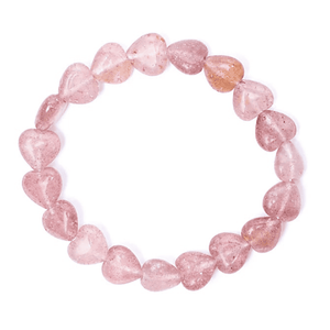 Erdbeerquarz Armband I Herzlichkeit