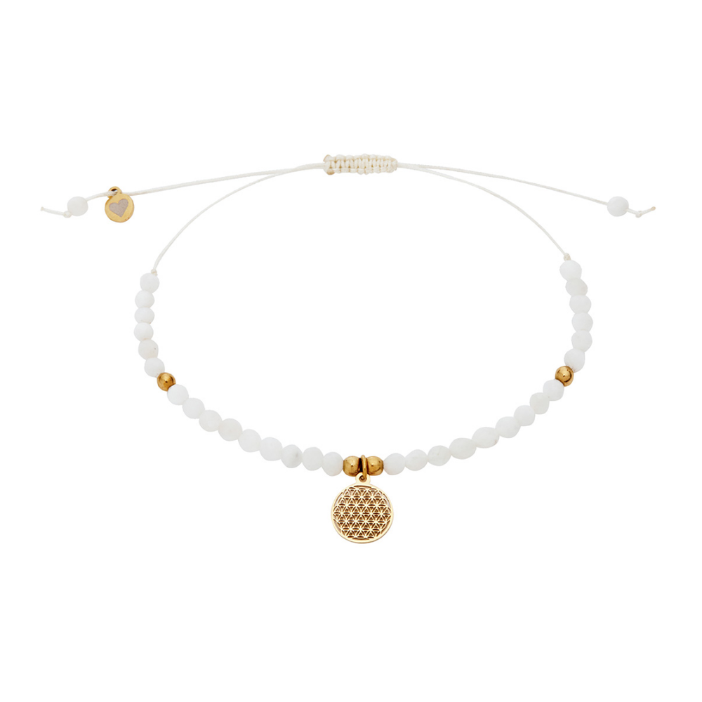 Mondstein Armband I Blume des Lebens