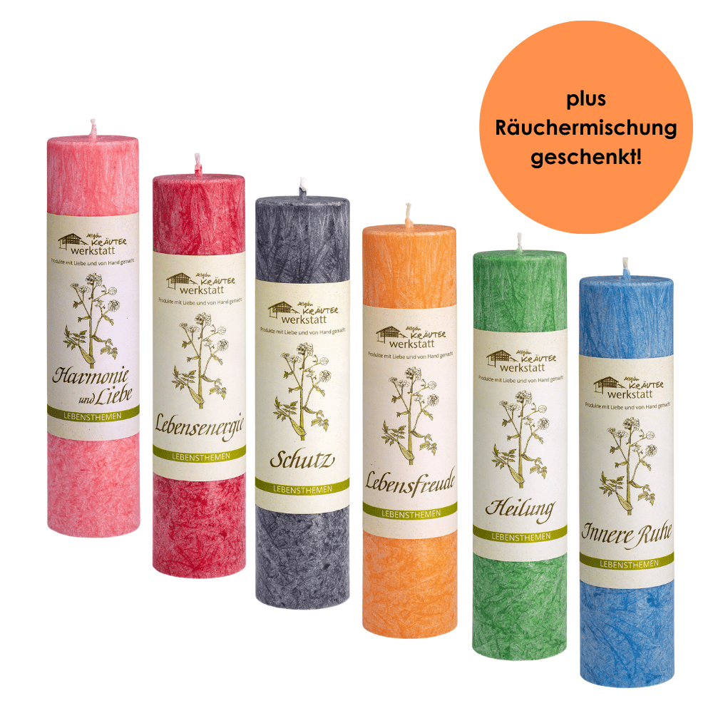 Lebensglück I Heilkräuterkerzen I Bundle
