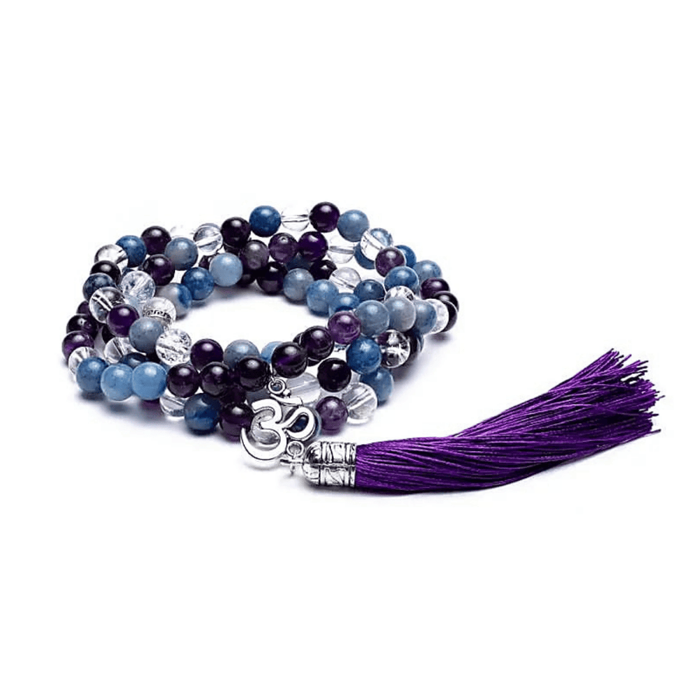 MALA I Einklang und OM I Amethyst, Aventurin und Bergkristall
