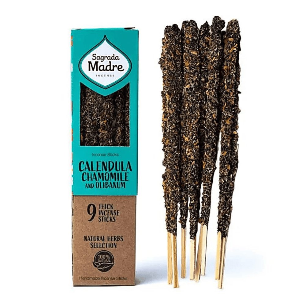 Kamille, Calendula & Weihrauch I Natural-Räucherstäbchen