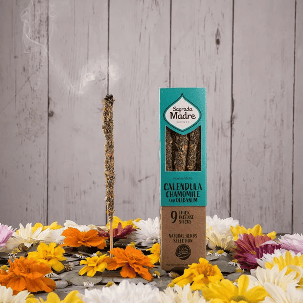Kamille, Calendula & Weihrauch I Natural-Räucherstäbchen