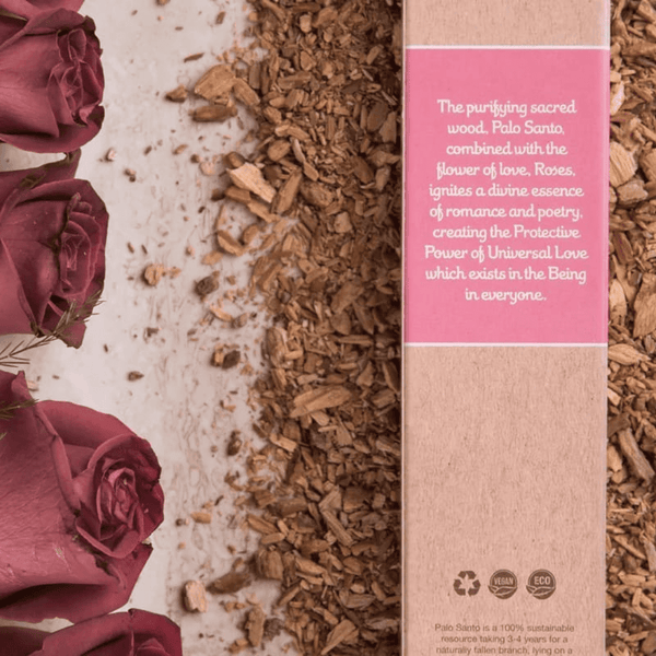 Palo Santo & Rose I Natural-Räucherstäbchen