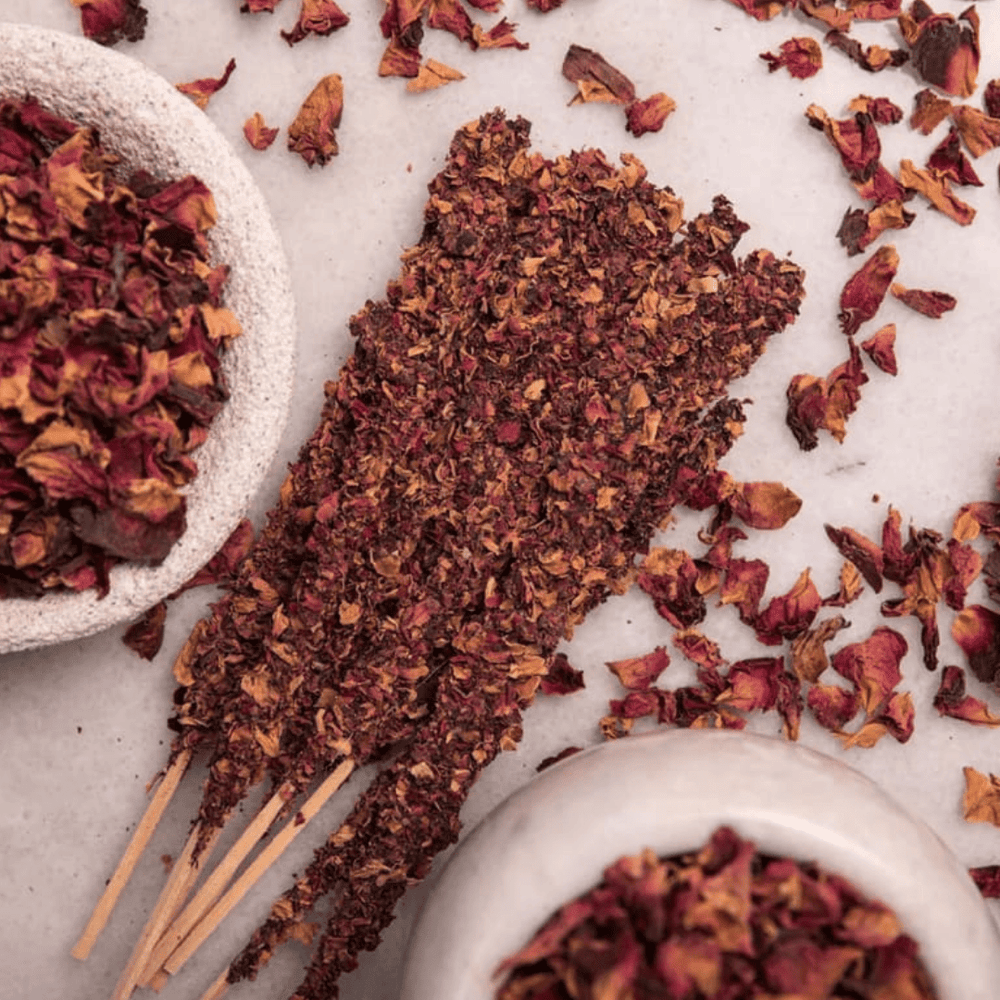 Rose & Weihrauch I Natural-Räucherstäbchen