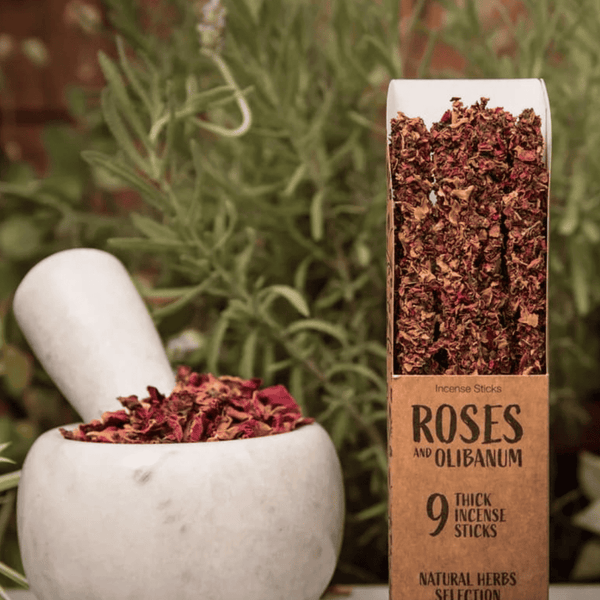 Rose & Weihrauch I Natural-Räucherstäbchen