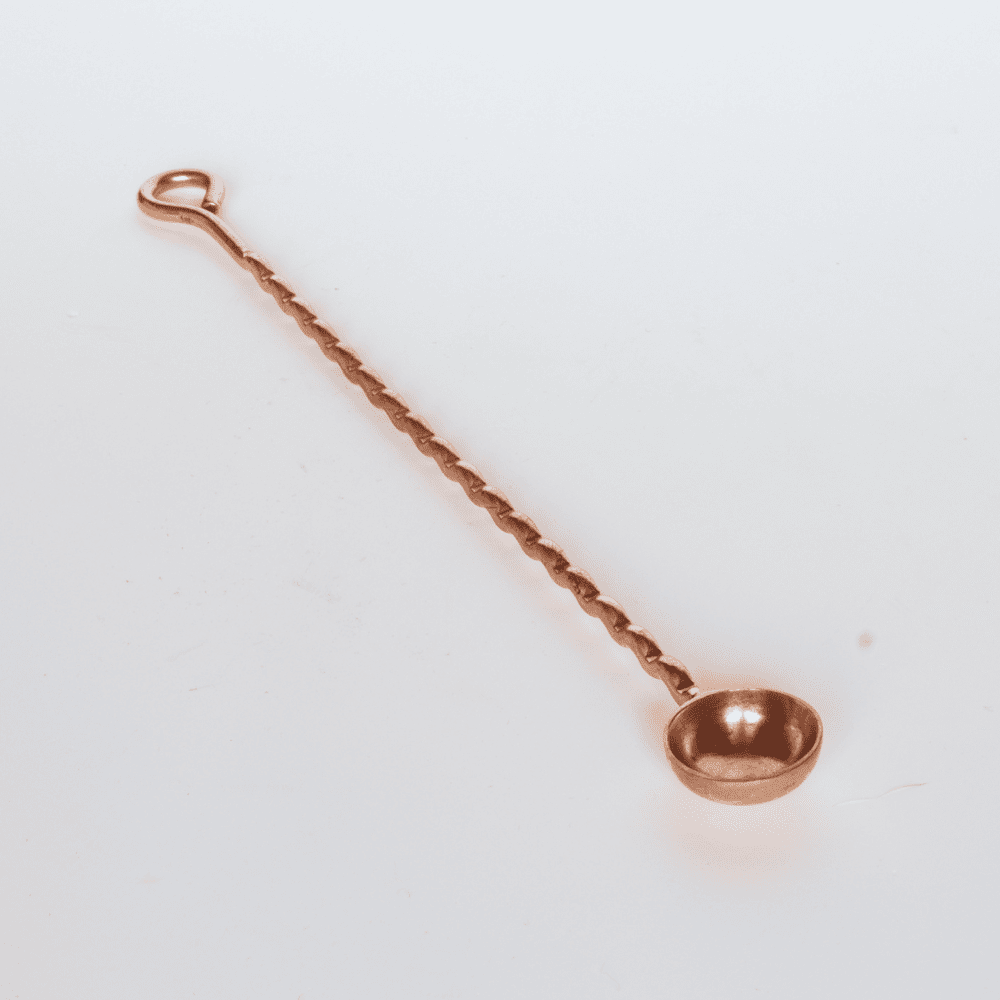 Kupferlöffel geriffelt