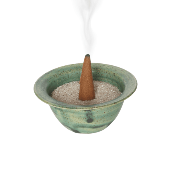 EM-Keramik-Räuchertasse "Naturrauch" I grün