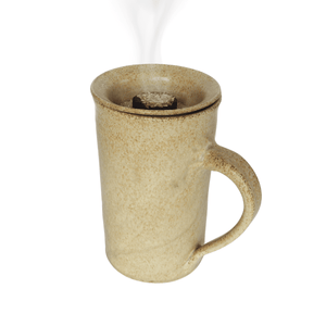 EM-Keramik-Räuchertasse "Naturrauch" I hellbraun
