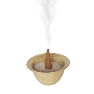 EM-Keramik-Räuchertasse "Naturrauch" I hellbraun