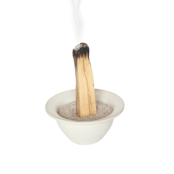 EM-Keramik-Räuchertasse "Naturrauch" I weiß