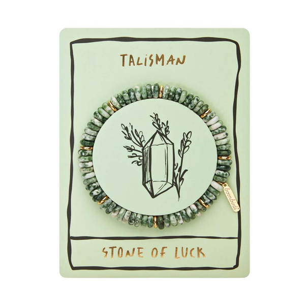 Grüner Jaspis Talisman-Armband I Glück